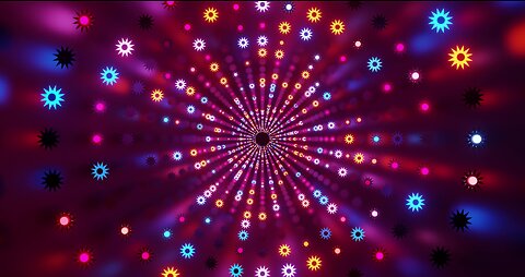 👍 VJ LOOP NEON tunnel with neon stars [abstract tunnel screensaver 4k free]