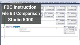 File Bit Comparison Instruction In Studio 5000 | FBC Instruction