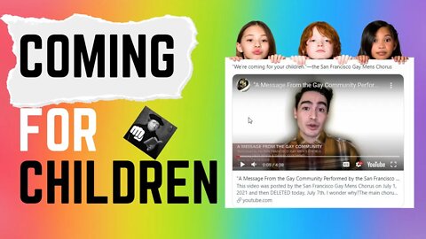 COMING For YOUR CHILDREN - Sings Gleefully Smug San Francisco Gay Men's Choir