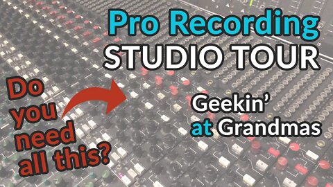 TOUR A PRO RECORDING STUDIO - Do you need a recording engineer and all this gear?