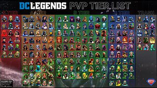 End Game PvP Tier List - December 2022 - DC Legends