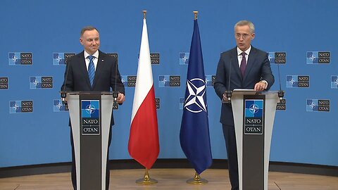 NATO Secretary General Jens Stoltenberg with the President of Poland Andrzej Duda, 15 FEB 2023