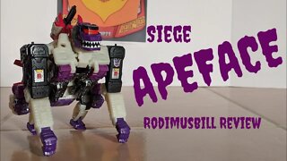 Transformers Siege APEFACE with SPASMA Voyager War For Cybertron Trilogy Review