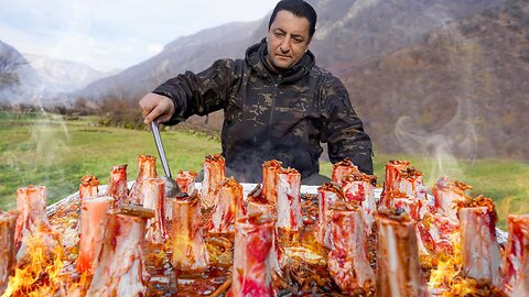 Sawed the Bones and Fried them on Fire! An ordinary Day in the Mountains of Azerbaijan