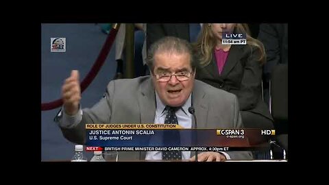 JUSTICE ANTONIN SCALIA: WE’VE RAISED AN ENTIRE GENERATION TOTALLY IGNORANT TO THE CONSTITUTION