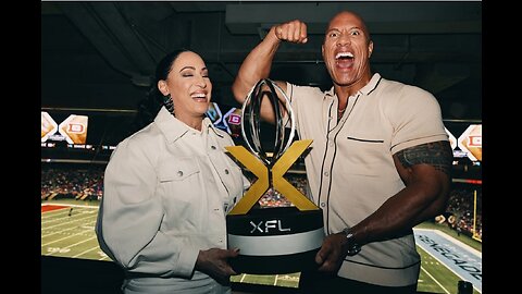 therock Our XFL CHAMPIONSHIP WEEKEND was The X = the intersection of dreams X opportunity.