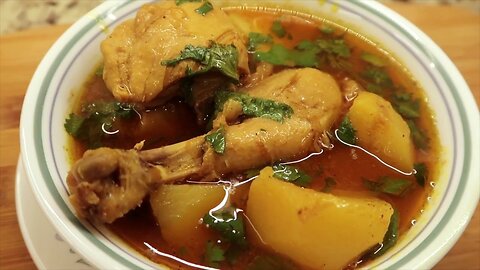 Delicious Aloo Chicken With Gravy Recipe