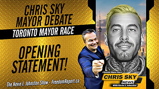 Chris 'Sky' Saccoccia Dominates Toronto Mayoral Debate - OPENING STATEMENT