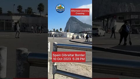 No Line to Cross The Spain Gibraltar Border Tuesday Evening