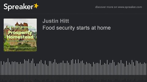 Food security starts at home
