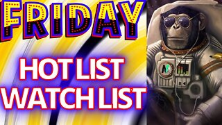 HOT-LIST WATCH-LIST | 3 Stocks Thats on My Radar for Friday Trading