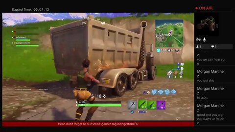 Playing Fortnite PS4 Live Gameplay