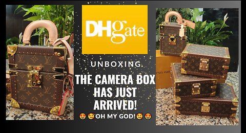 DHgate Louis Vuitton Style Camera Box Monogram Canvas Trunk Bag M10079 Unboxing
