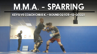 MMA Sparring [Keysi vs Coach Chris K.] Round 02 | Circadian MMA (03-12-2022)