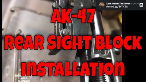AK-47 Rear Sight Block Install onto Barrel