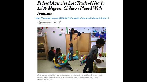 Thousands of Missing Children at the Border Gone Missing