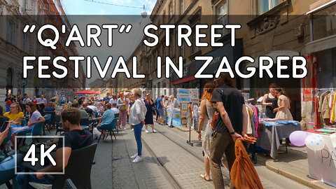 13.6.2021. Street Festival - "Projekt Ilica: Q'art" in Zagreb, Croatia - 4K UHD