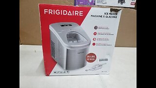 Frigidaire EFIC117-SS 26 Pound Ice Maker, 26 lbs per day, Stainless