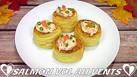 Smoked Salmon Vol Au Vents | Simple & Delicious appetizer Recipe TUTORIAL