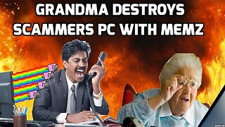 Grandma HACKS A Scammer And Destroys His Computer!