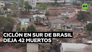 Sube a 42 la cifra de muertos por el ciclón extratropical en el sur de Brasil