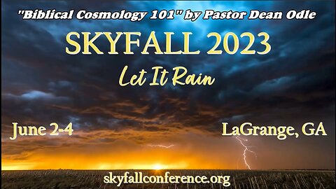 "Biblical Cosmology 101" by Pastor Dean Odle