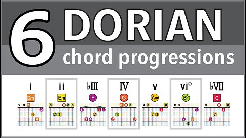 6 Chord Progressions in the DORIAN Mode