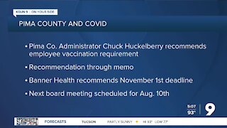 Pima County to discuss mandatory COVID vaccinations for employees