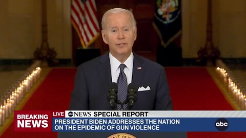Biden urges Congress to pass gun reform in prime-time address to nation