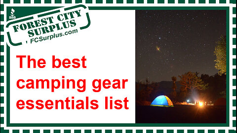 Best Camping Gear Essentials (Camping Packing List)