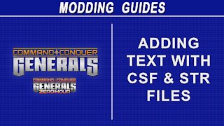 Command & Conquer Generals - Text Editing with CSF and STR Files