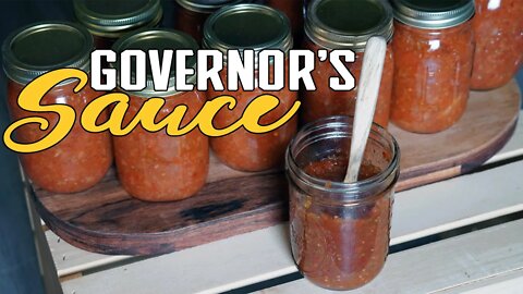 Governor's Sauce Canning Recipe