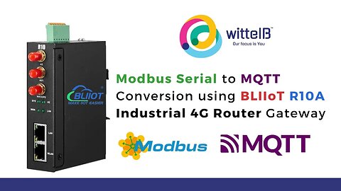 How to Use BLIIoT R10A Industrial 4G Router to Convert Modbus Serial Data to MQTT Data | IoT |