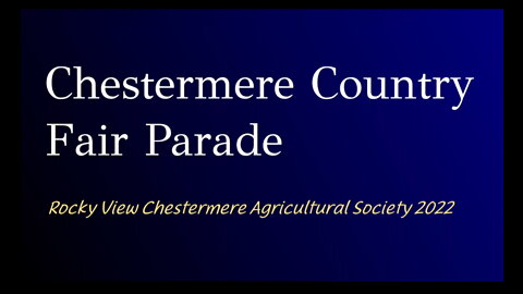 Chestermere Country Fair Parade September 2022