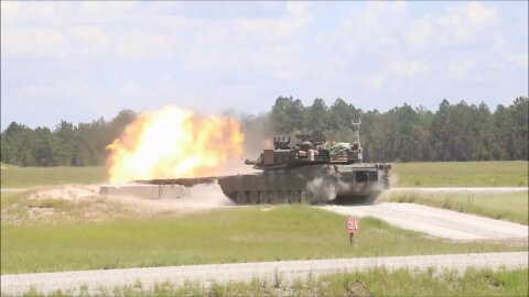 Mustang Squadron Fires Modernized M1A2 SEPv3 Abrams Tank