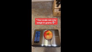 Our scale can weigh in ml