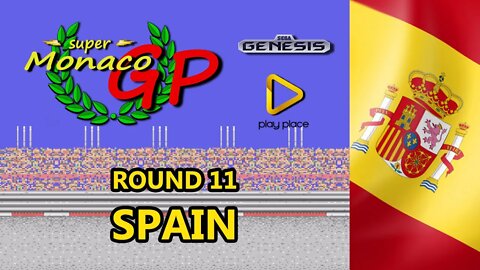 Super Monaco GP - Sega Genesis / Round 11 - Spain GP - Team Firenze