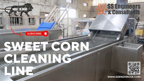 Sweet Corn Cleaning Line #sweetcorn #corncleaningline #corncleaning #cornprocessing #ssengrindia