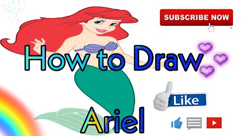 Teaching how to draw mermaids step by step - easy drawings