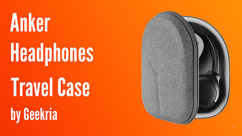 Anker Over-Ear Headphones Travel Case, Hard Shell Headset Carrying Case | Geekria