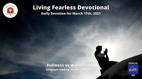 Holiness vs Worldliness