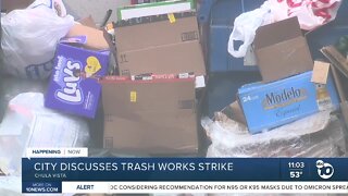 Chula Vista city leaders discuss trash workers strike