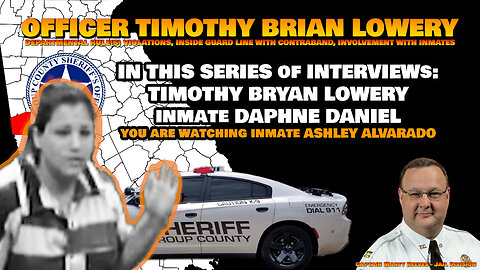 Cop fired for involvement with multiple female inmates / Timothy Bryan Lowery interview