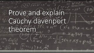 additive combinatorics (2) SUMSET prove and explain cauchy davenport theorem