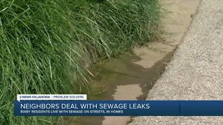 City of Bixby responds to neighborhood's complaints over sewage leak