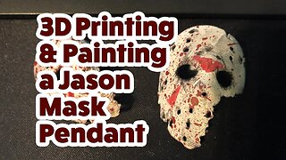 3D Printing and Painting a Custom Friday the 13th Jason Mask Necklace - Giveaway!