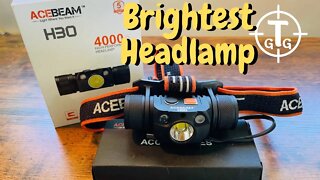 Brightest Headlamp I have seen! ACEBEAM H30 Honest Headlamp Review
