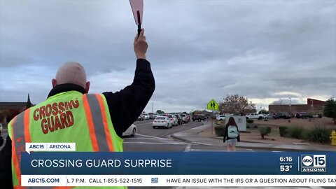 Valley crossing guard blown away by Christmas surprise