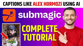 How To Create Viral Alex Hormozi Captions In 1 CLICK - Using Submagic Ai Auto Captions Tool!