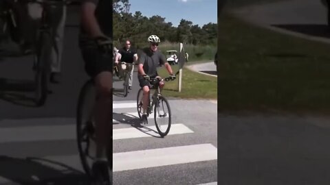 This is absolutely #Ridiculous. The most powerful man on earth almost getting off’d by a #Bicycle???